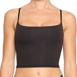 Skims Fits Everybody Cropped Cami Black Onyx Size Medium